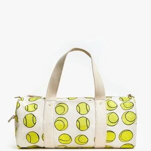 NWOT Clare V Duffle Canvas Tennis Balls, Natural
